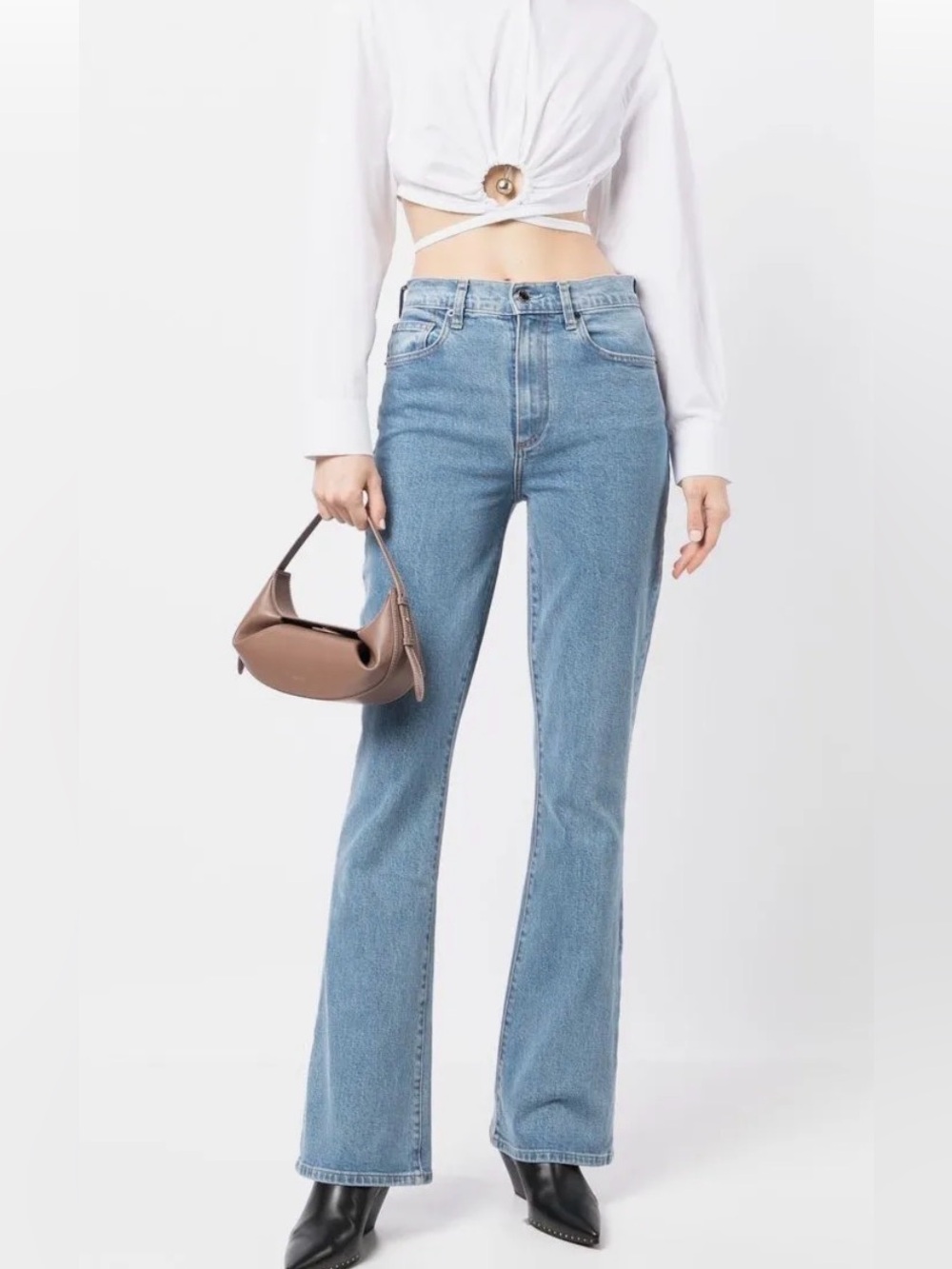Le Jean Remy High-Rise Flare Jeans, EUC, Size 29